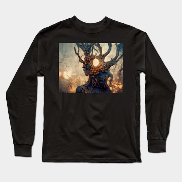 Mystic Forest Series Long Sleeve T-Shirt by VISIONARTIST